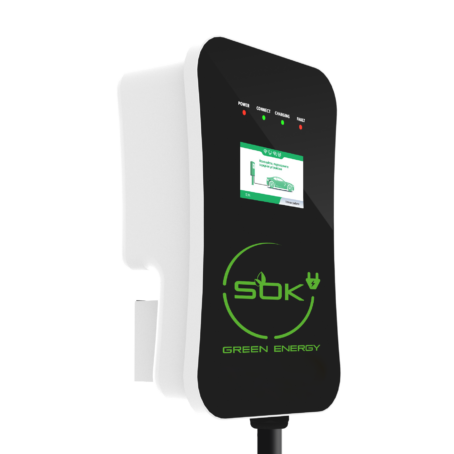 Зарядная станция S'OK Green Energy M3W Series Wallbox EV Charger SM3W10732542-0, 1-фаза, 7кВт (32А/ 220В), OCPP 1.6J, уровень защиты IP54